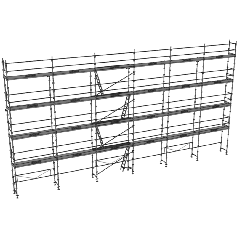 Echafaudage de façade DUO 45 lot de 190 m2