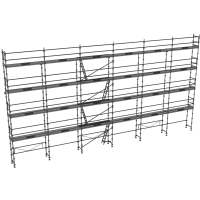 Echafaudage de façade DUO 45 lot de 190 m2