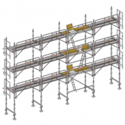Échafaudage façadier AERIS 45 - Lot 104 m2