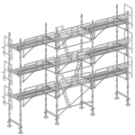 Échafaudage façadier AERIS 45 - Lot 80 m2