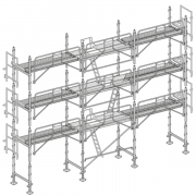 Échafaudage façadier AERIS 45 - Lot 80 m2