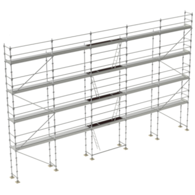 Echafaudage façadier Comabi R200 Acier Lot 160 m2