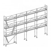Echafaudage façadier Comabi R200 Aluminium Lot 104 m2