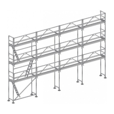 Echafaudage façadier Comabi R200 Aluminium Lot 104 m2
