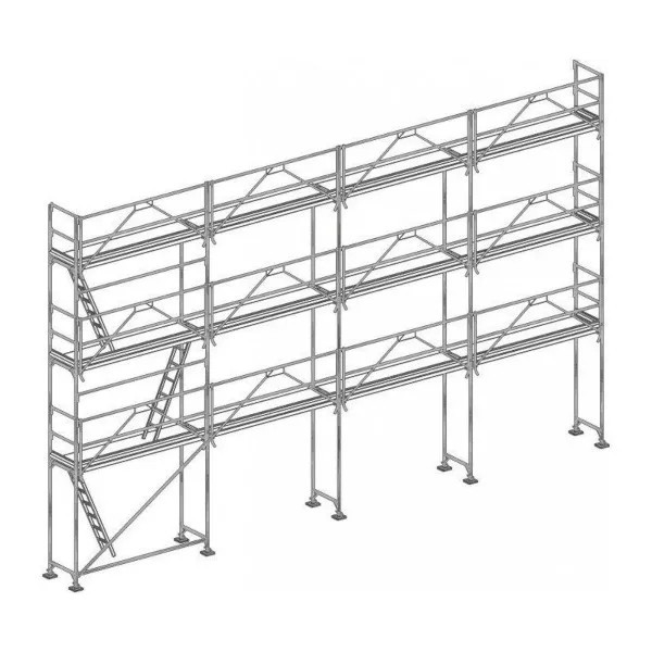 Echafaudage façadier Comabi R200 Aluminium Lot 104 m2