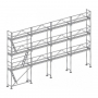 Echafaudage façadier Comabi R200 Aluminium Lot 104 m2