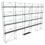 Echafaudage façadier Comabi R200 Aluminium Lot 160 m2