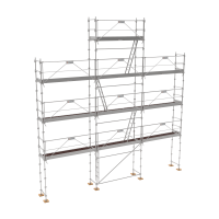 Échafaudage façadier Comabi R200 Pignon - Lot 88 m2 / Plancher Acier Échafaudage façadier Comabi R200 Pignon - Lot 88 m2 / Plancher Acier