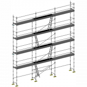 Échafaudage façadier DUO-45 - Lot 100 m2