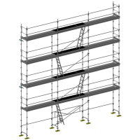 Échafaudage façadier DUO-45 - Lot 100 m2 Échafaudage façadier DUO-45 - Lot 100 m2