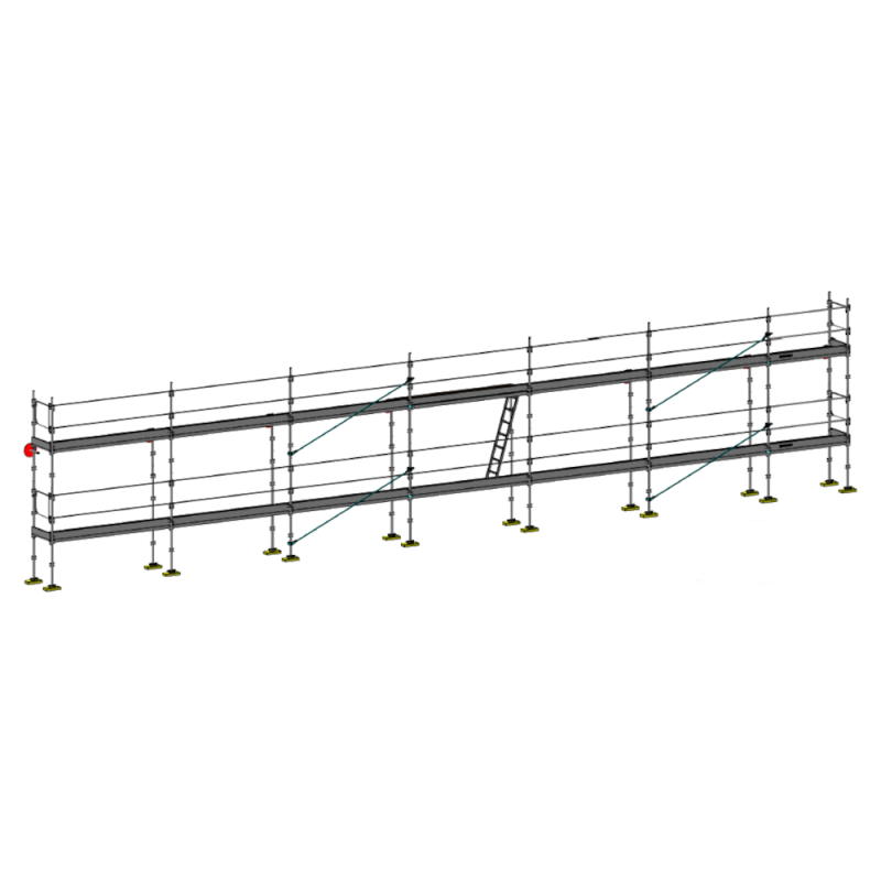 Échafaudage façadier DUO-45 - Lot 105 m2