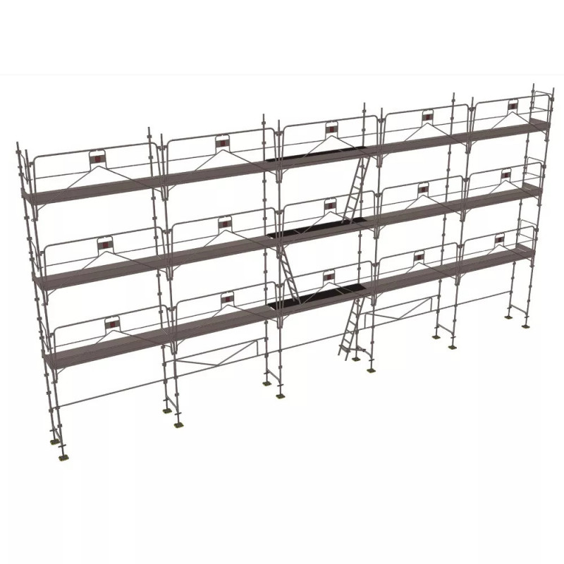Échafaudage façadier DUO-45+ - Lot 128 m2