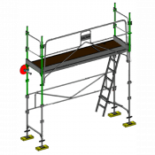 Echafaudage façadier DUO-45 - Lot 16 m2