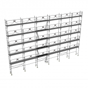 Échafaudage façadier DUO-45+ - Lot 228 m2