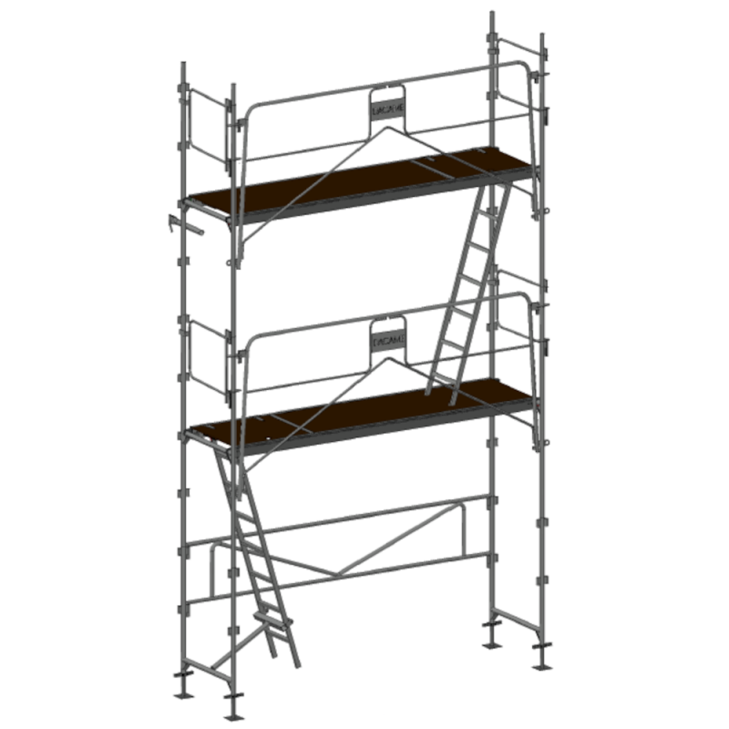 Echafaudage façadier DUO-45 - Lot 24 m2