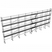 Echafaudage façadier DUO-45 - Lot 250 m2