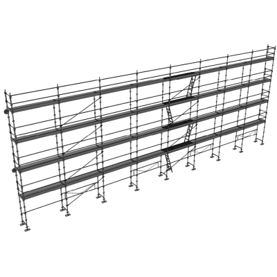 Echafaudage façadier DUO-45 - Lot 250 m2