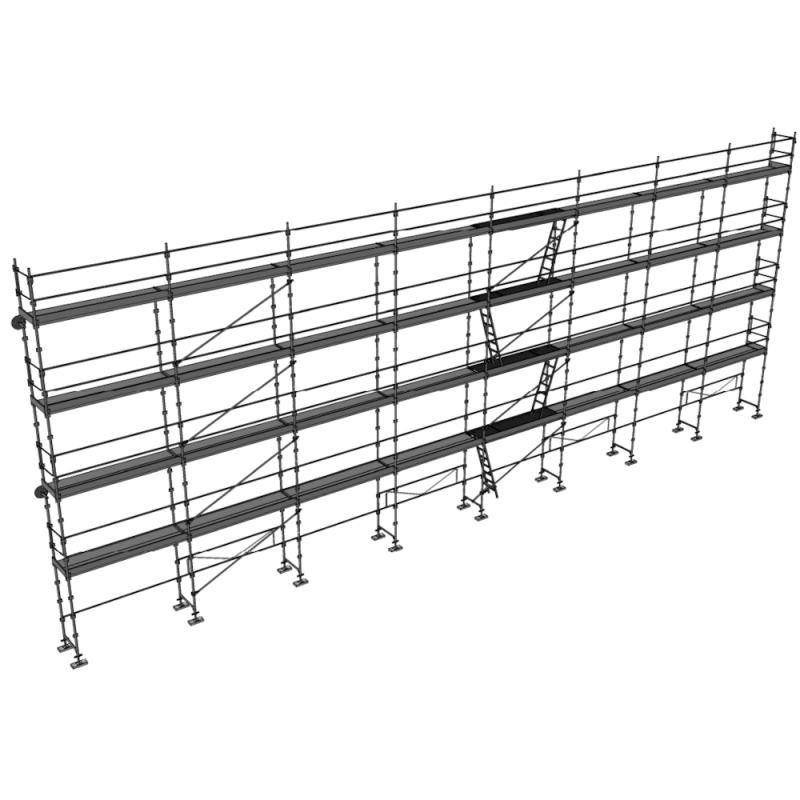 Echafaudage façadier DUO-45 - Lot 250 m2
