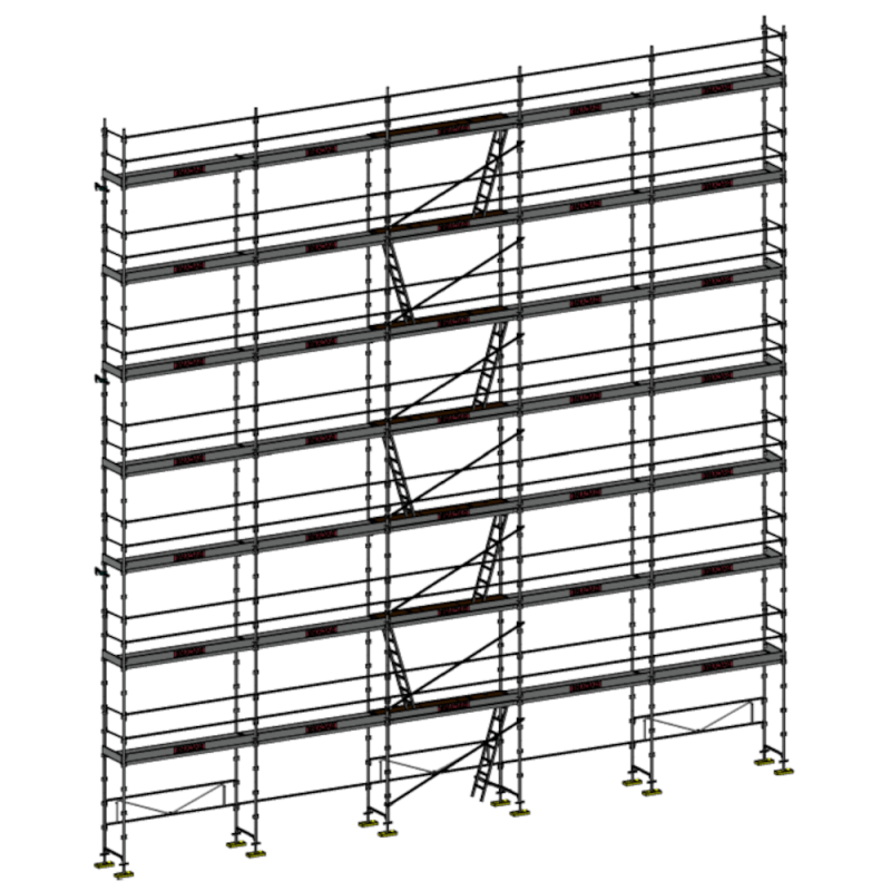 Échafaudage façadier DUO-45 - Lot 256 m2