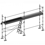 Echafaudage façadier DUO-45 - Lot 28 m2