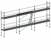 Echafaudage façadier DUO-45 - Lot 50 m2