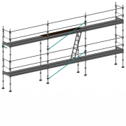 Echafaudage façadier DUO-45 - Lot 50 m2
