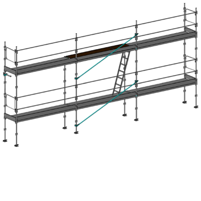 Echafaudage façadier DUO-45 - Lot 50 m2