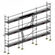 Échafaudage façadier DUO-45 - Lot 70 m2