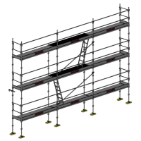Échafaudage façadier DUO-45 - Lot 70 m2