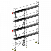 Échafaudage façadier DUO-45 - Lot 70 m2