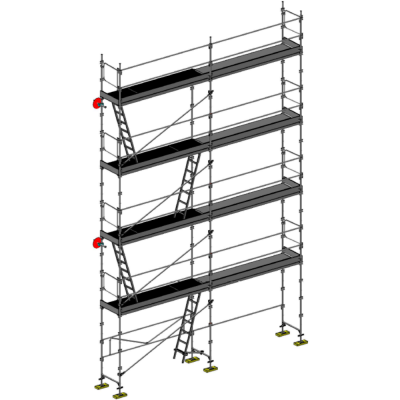 Échafaudage façadier DUO-45 - Lot 70 m2