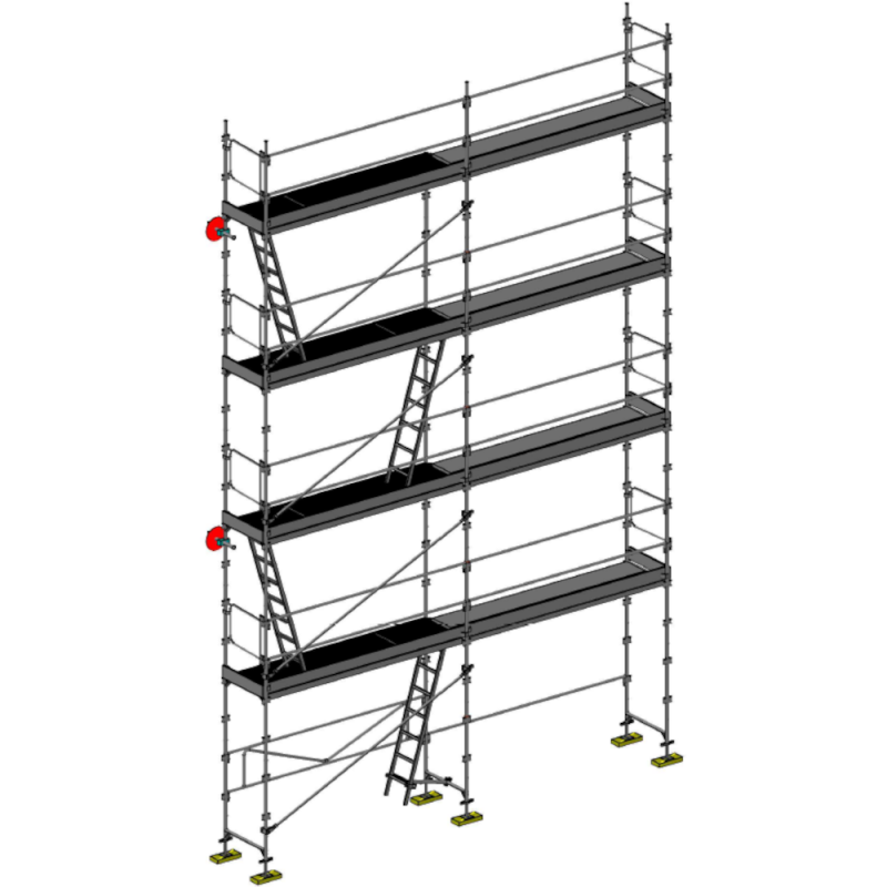 Échafaudage façadier DUO-45 - Lot 70 m2