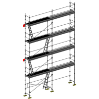 Échafaudage façadier DUO-45 - Lot 70 m2 Échafaudage façadier DUO-45 - Lot 70 m2