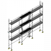 Echafaudage façadier DUO-45 - Lot 80 m2