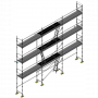 Echafaudage façadier DUO-45 - Lot 80 m2