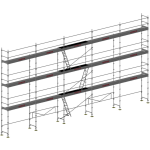 Echafaudage façadier DUO45 Lot 128 m2