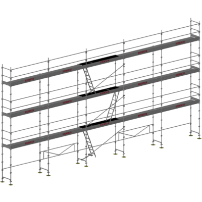 Echafaudage façadier DUO45 Lot 128 m2