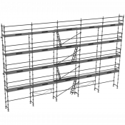 Echafaudage façadier DUO45 Lot 150 m2