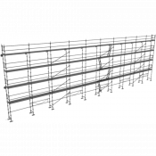 Echafaudage façadier DUO45 Lot 300 m2