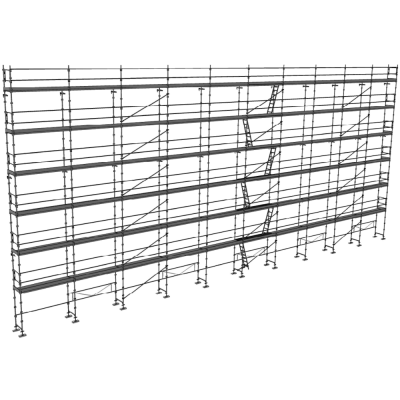 Echafaudage façadier DUO45 Lot 434 m2