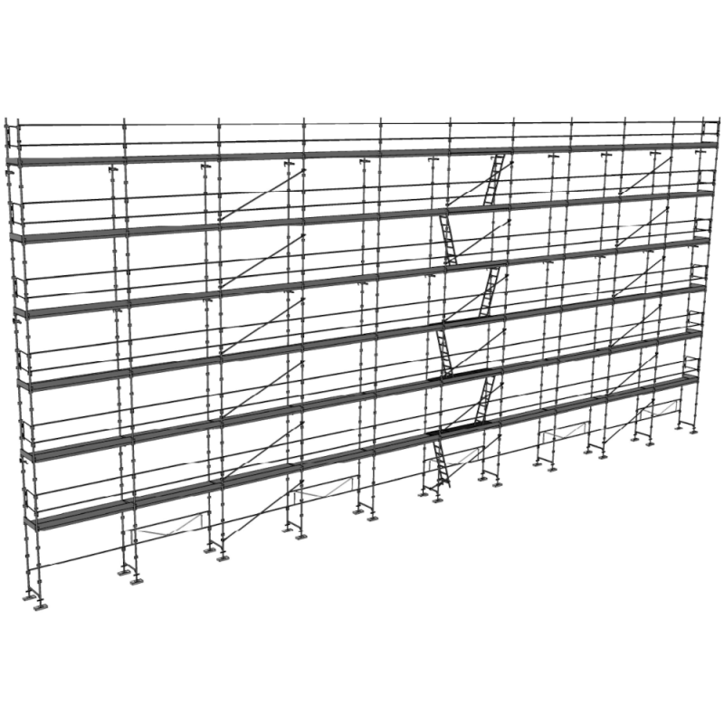 Echafaudage façadier DUO45 Lot 434 m2