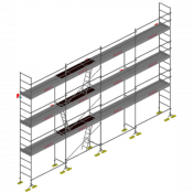 Echafaudage de maçon DCM-49 - Lot de 104 m2