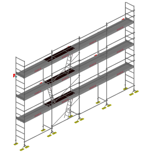 Echafaudage de maçon DCM-49 - Lot de 104 m2
