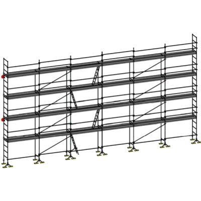 Echafaudage de maçon DCM-49 - Lot de 190 m2