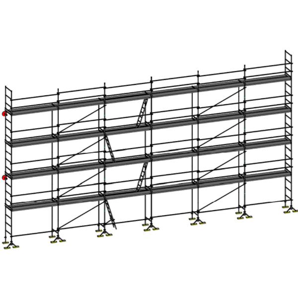 Echafaudage de maçon DCM-49 - Lot de 190 m2