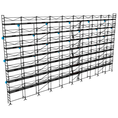 Echafaudage de maçon DCM-49 - Lot de 496 m2