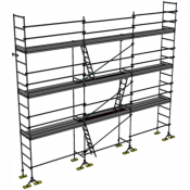 Echafaudage de maçon DCM-49 - Lot de 80 m2