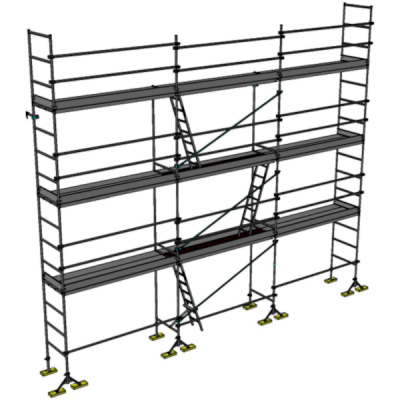 Echafaudage de maçon DCM-49 - Lot de 80 m2