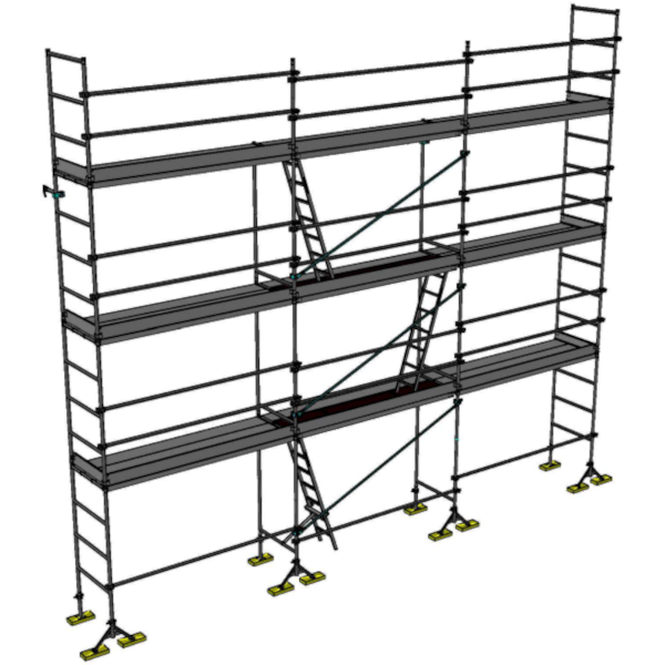 Echafaudage de maçon DCM-49 - Lot de 80 m2