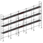 Echafaudage de maçon DCM49 de 128 m2